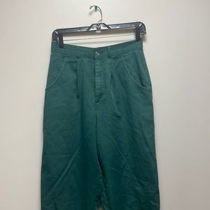 VINTAGE GREEN HIGH WAISTED PANTS